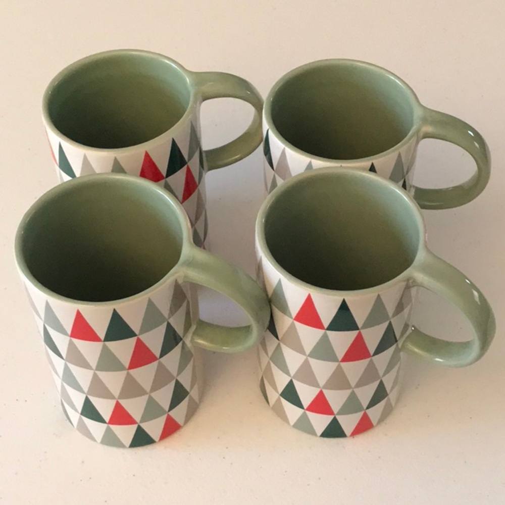 NWT Starbucks 2017 Geometric 12fl oz mugs